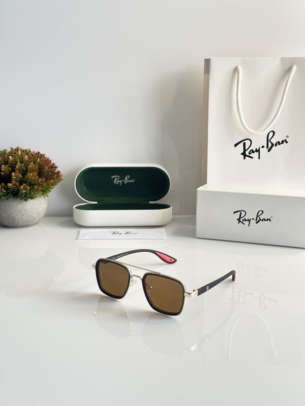 1000145240.jpg Rayban 06 Gold Brown - Image 1