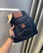 Armani Exchange Straight Fit Mid Wash Denim - Image 6