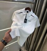 Hackett Polo T-shirt White HAC2 - Image 2